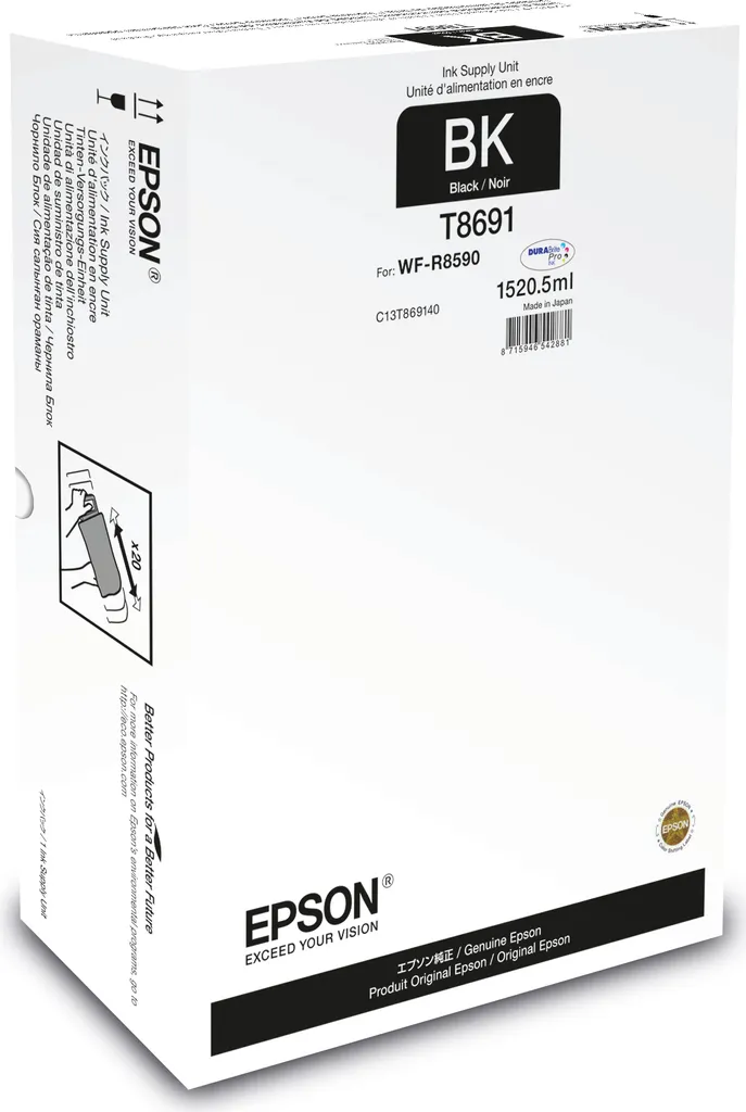 Epson T8691 Noir XXL Poche d'Encre Longue Durée pour Impression Pro