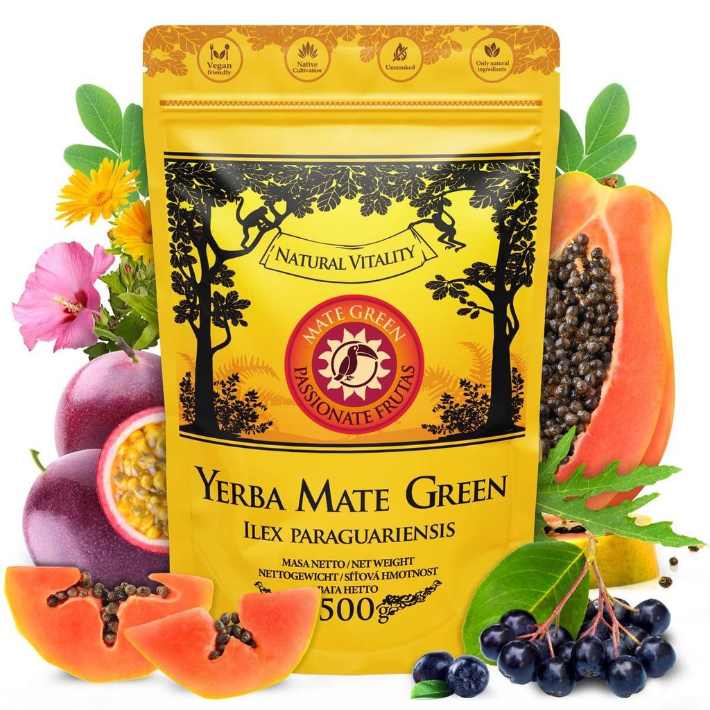 Yerba Mate Green Passionate Frutas 500 g – Brasilianische Produktbild 