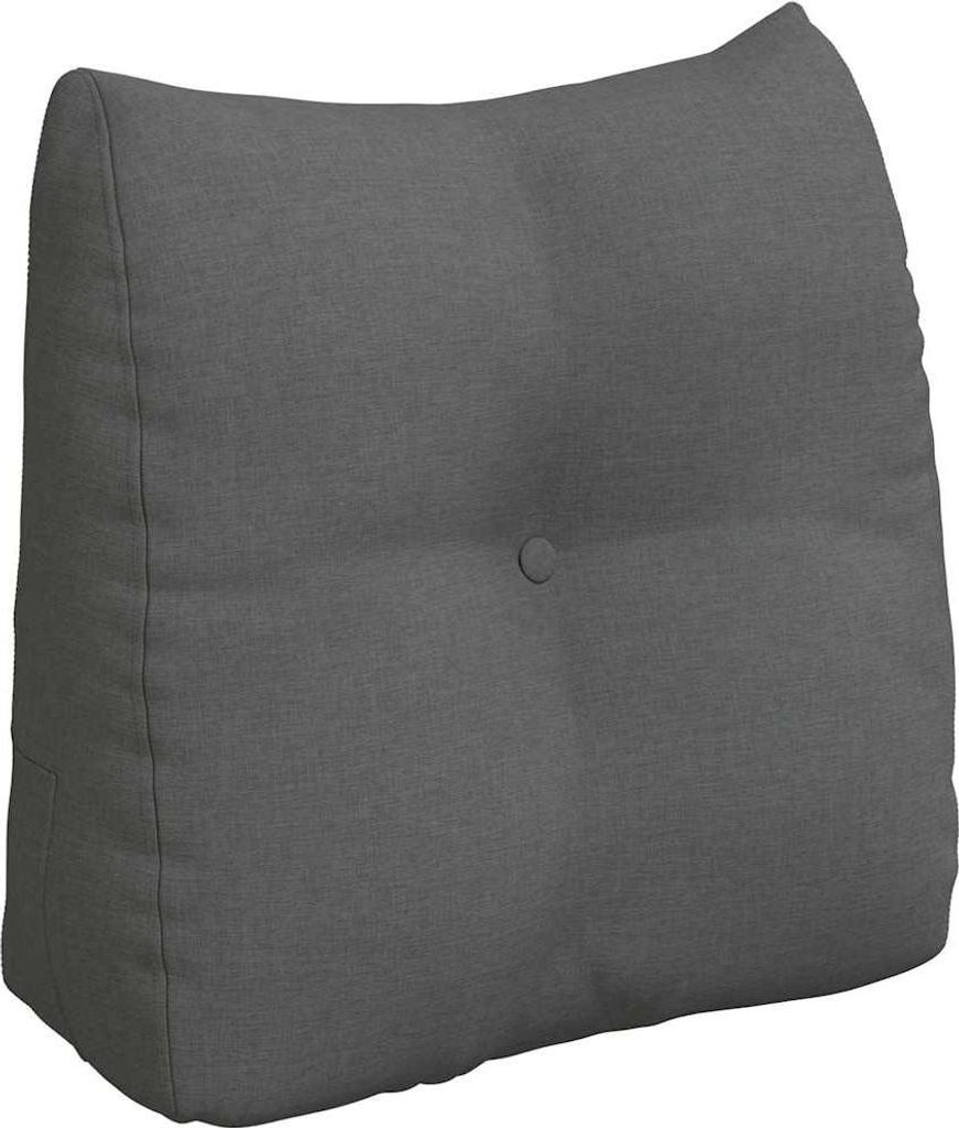 vidaXL Rücken Kissen Dunkelgrau 45 x 24 x 50 cm Stoff