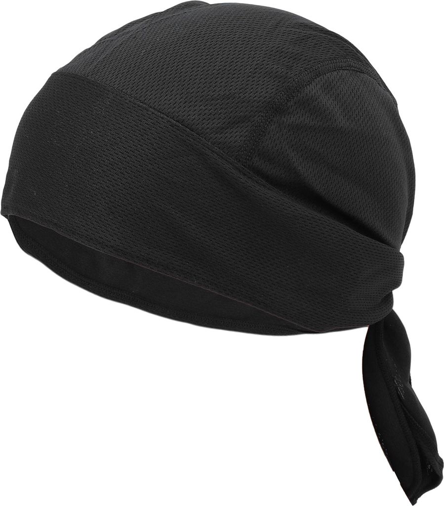Fahrradmš¹tze Schwei?- Und Feuchtigkeitsableitend Atmungsaktiv Hartschalenunterzieher Eis-Seiden-Mesh-Stoff Schwarz 29x42.5cm 1 Stš¹ck