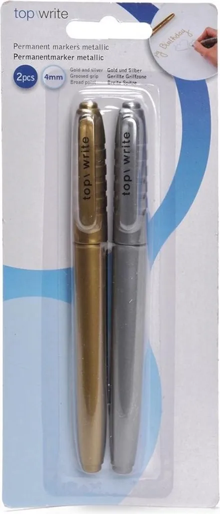 Feutres de Peinture Métallique Or Argent pour Personnalisation Objet