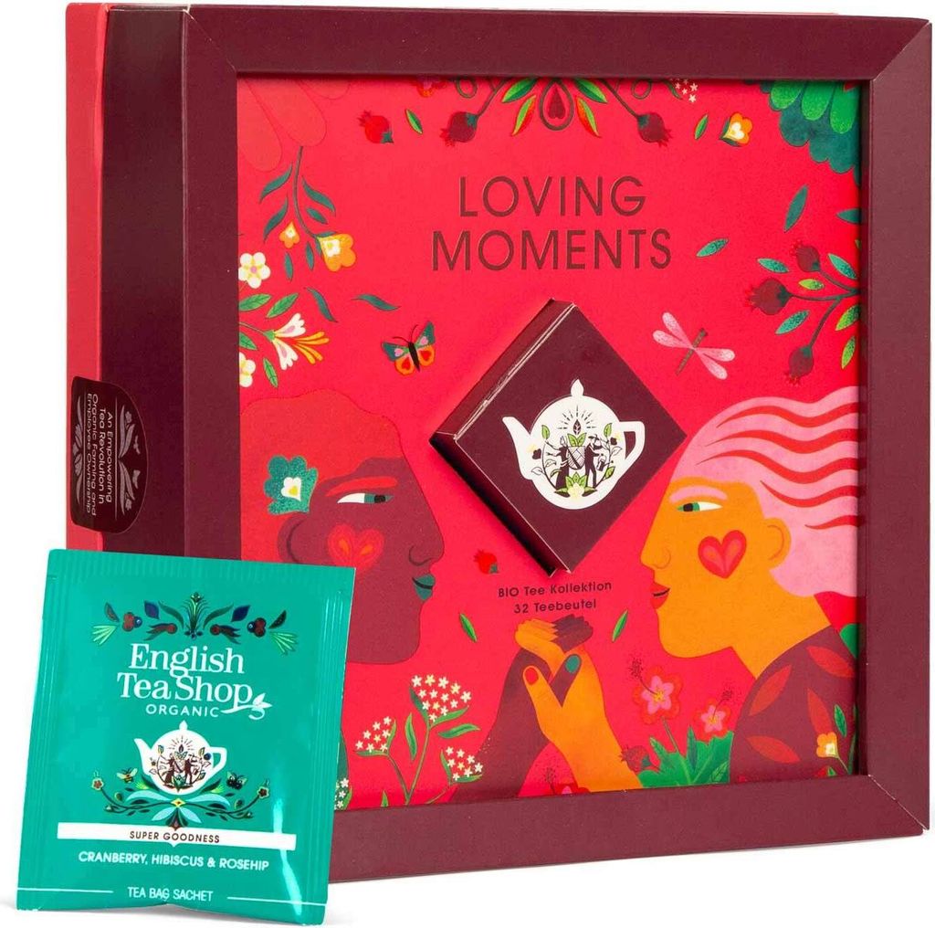 ETS - Tee-Kollektion "Loving Moments", Tee Geschenk BIO, 32 Teebeutel