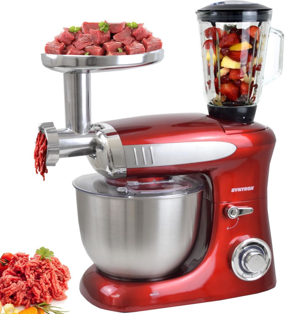 Syntrox Germany Teigknetmaschine Snilex 1300W 6,5L mit Produktbild 