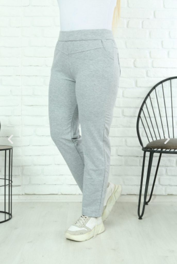 Damen Große Größen Jogginghose Sporthose Hellgrau 4XL Trainingshose Pyjama Freizeit Baumwolle Warm P-9