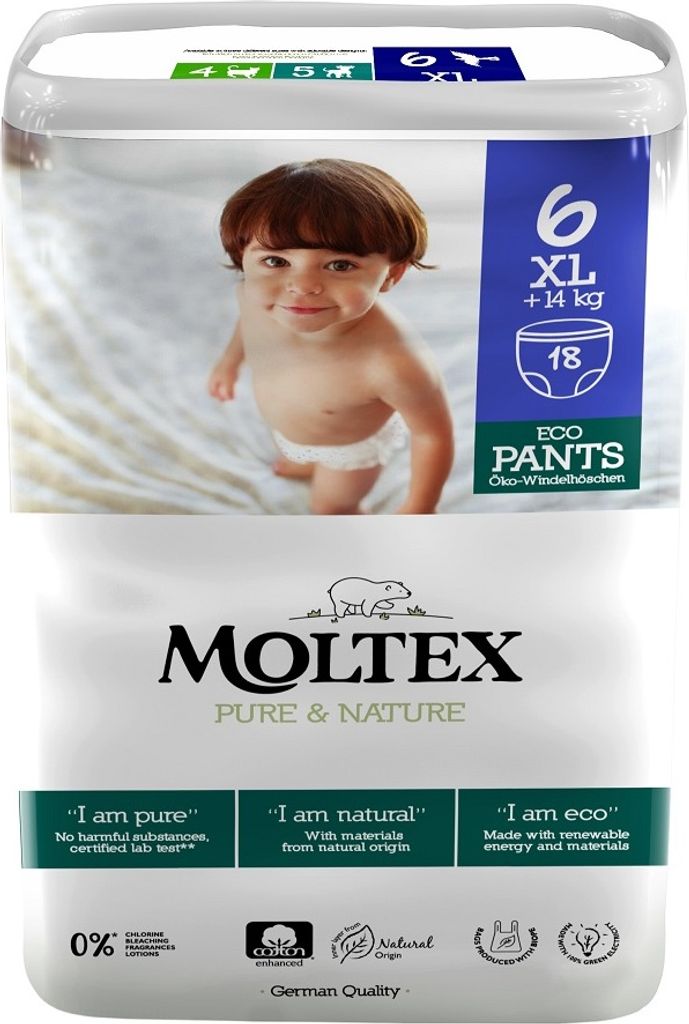 MOLTEX Pure&Nature Kalhotky plenkové jednorázové 6 XL (14 Obrázek produktu 
