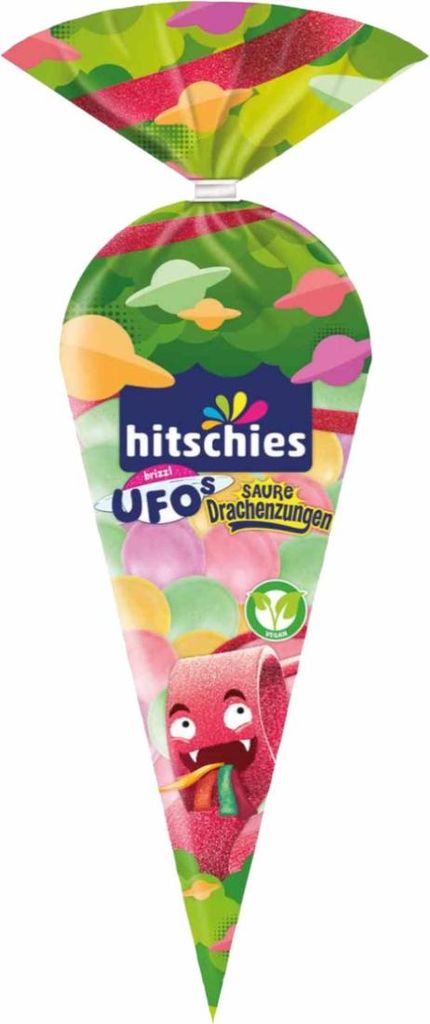 hitschies brizzl Ufos Saure Drachenzungen 75g Produktbild 