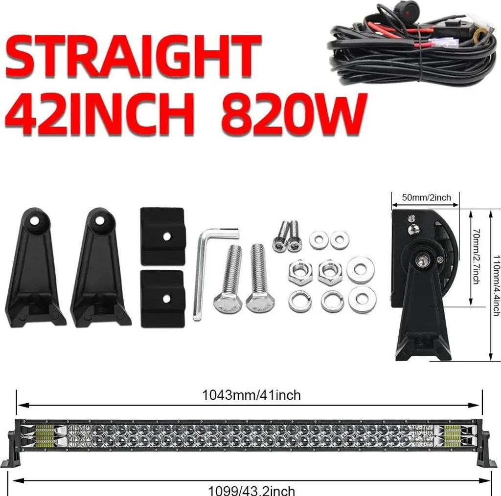 Barre lumineuse 42'' faisceau combo : solution visibilité et énergie