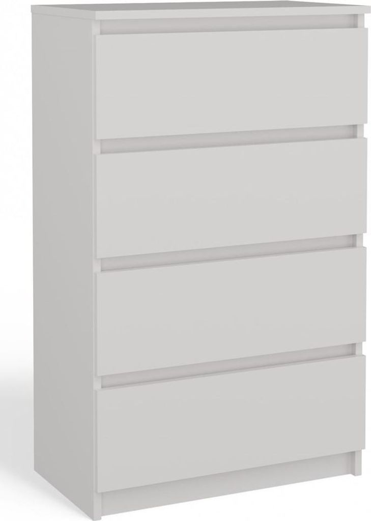 M4/60 Malwa Kommode 4 Schubladen Weiss Produktbild 