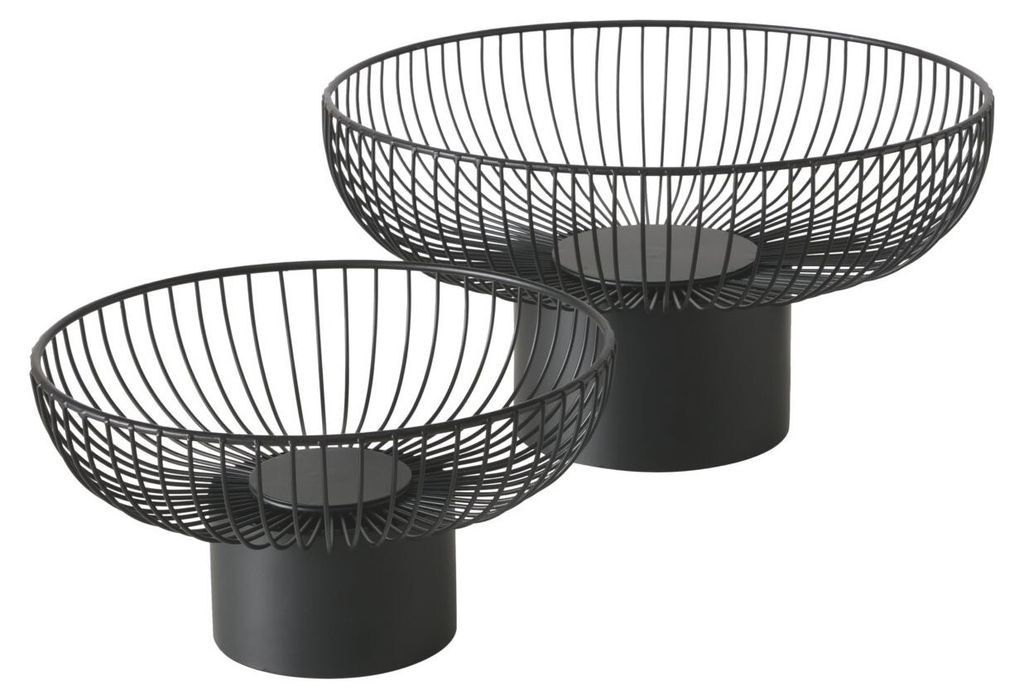 Kovové misky na ovocie CINDY, Ø 30-39 cm, sada 2 ks Obrázok produktu 