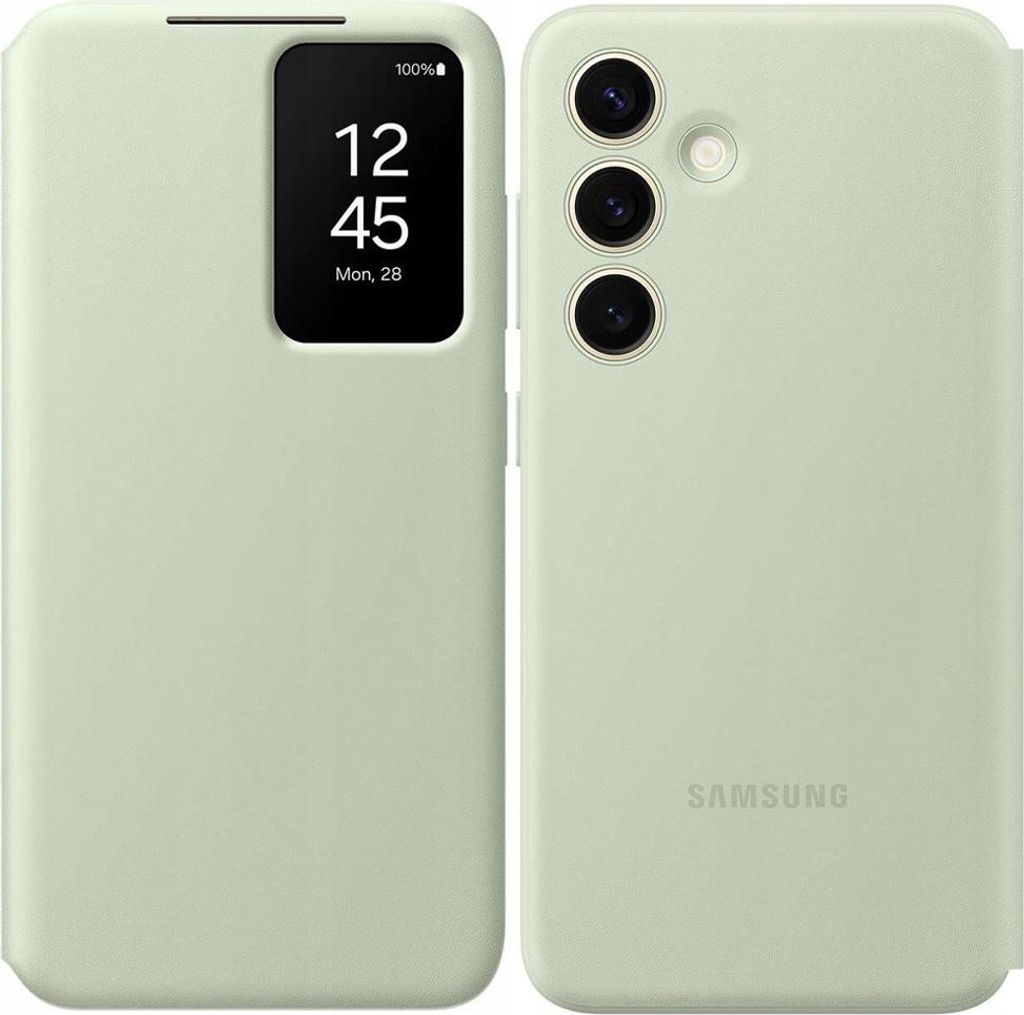 Étui portefeuille Samsung Smart S View Galaxy S24+ - vert Image du produit 