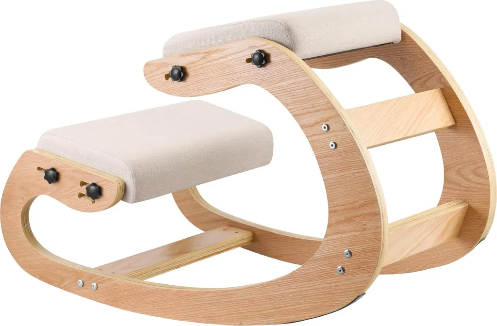 Chaise de bureau ergonomique beige idéale pour télétravail et maison