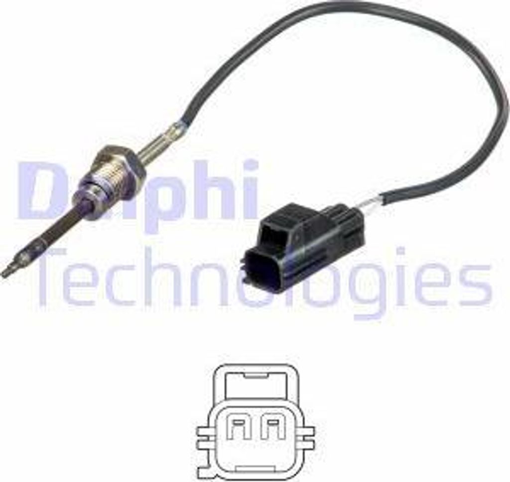DELPHI TS30151 Abgastemperatursensor OE 30713739 kompatibel mit C30, C70, S40, S80, V50, V70, XC60, XC70