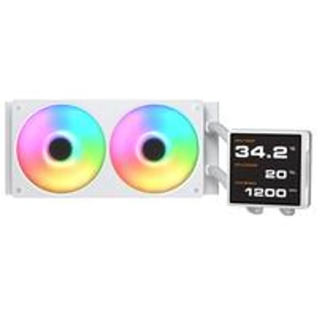 COUGAR Poseidon Vistek Pro 240 Bianco: LCD 3.95" e ARGB Premium
