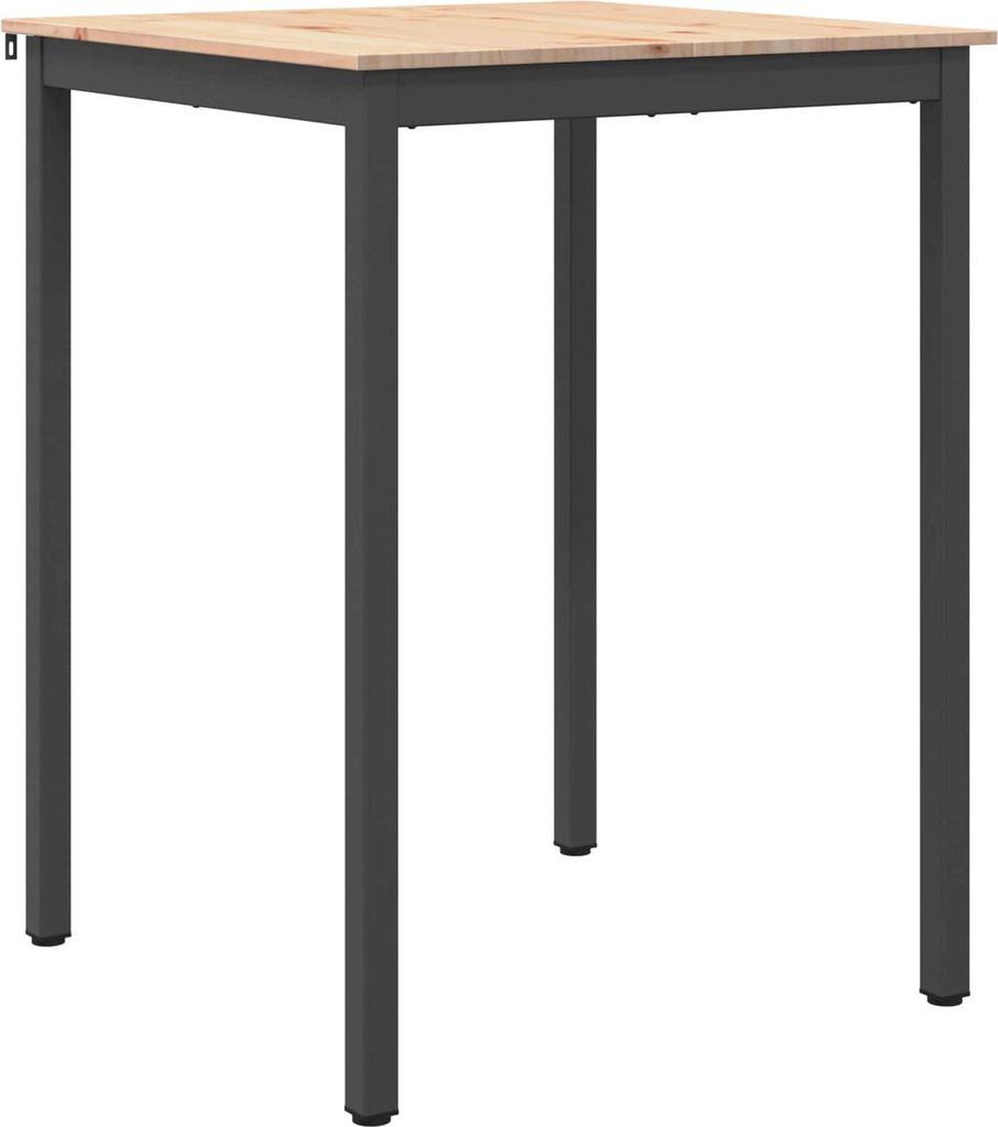 Bartisch Natur 80 x 80 x 105 cm Massives Kiefernholz