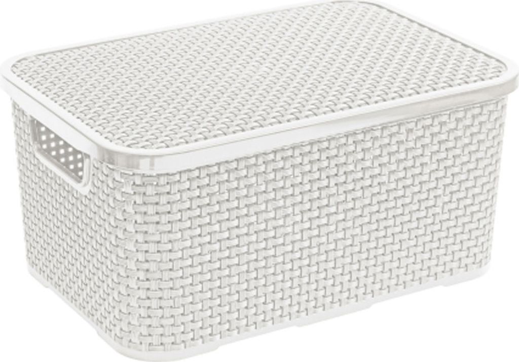 Branq Rattankorb 19 l - antik-weiß Produktbild 