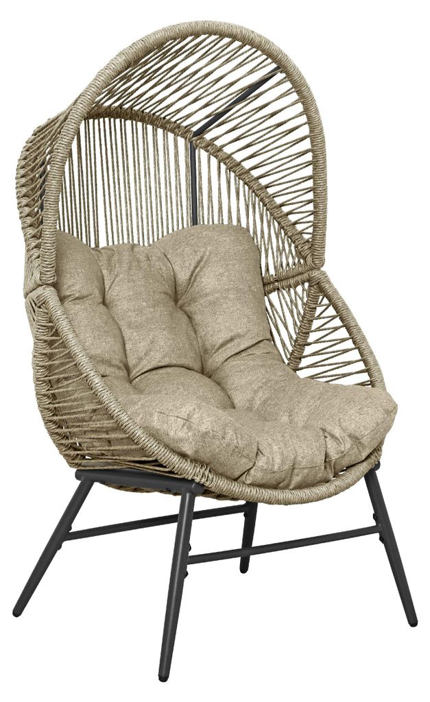 Gartenstuhl SANSIBAR BALSBY beige Stapelstuhl Klappstuhl