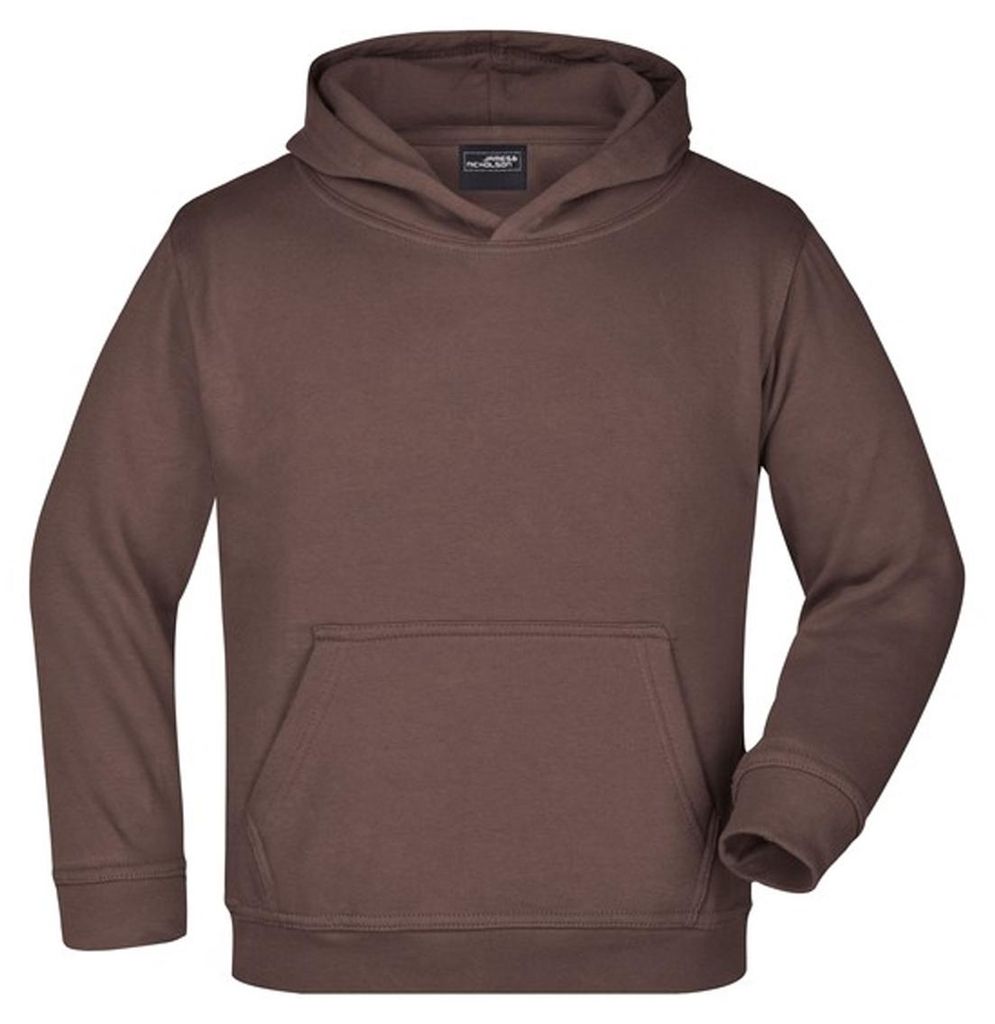 James and Nicholson - Kapuzenpullover Feuchtigkeitsabweisend für Herren/Damen Uni LT2429 (S) (Braun)