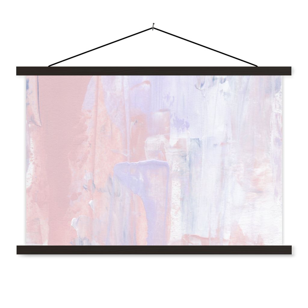 MuchoWow Textilposter Farbe - Pastell - Gestaltung 150x100 cm mit schwarzem Rahmen - Schlafzimmer