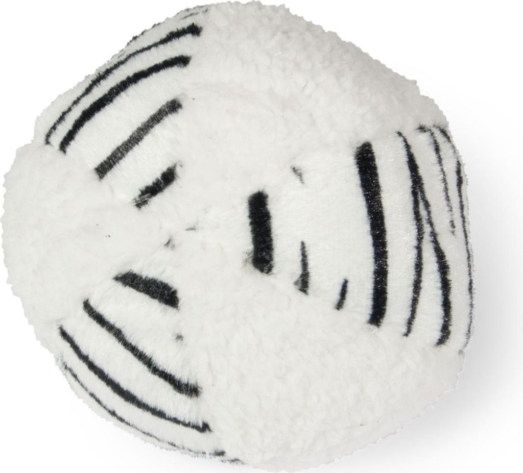 Karlie Safari Ball - Hundespielzeug - Plüsch - Weiß/schwarz - Durchm.11 cm