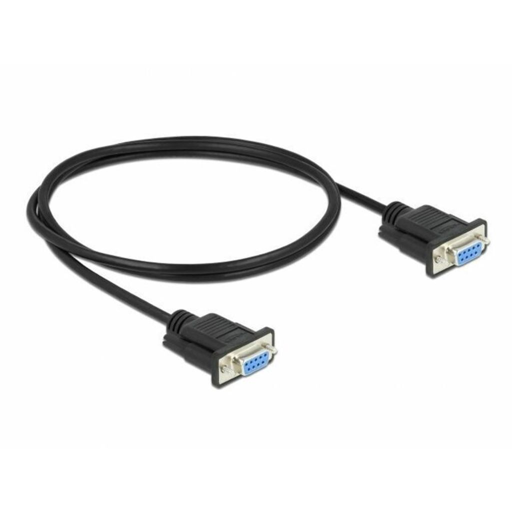 DeLOCK 1 m Seriell Datentransferkabel für Modem, Drucker, Transceiver/Medienkonverter, Hub, Patchfeld - Abschirmung - Golden Beschichteter Kontakt...