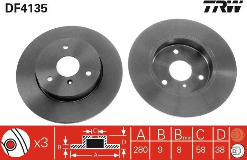 Disque de frein TRW pour Smart Crossblade et Fortwo : Sécurité certifiée