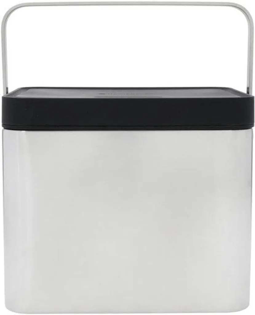 Collecteur de déchets organiques inox 2,6L antimicrobien coloris argent