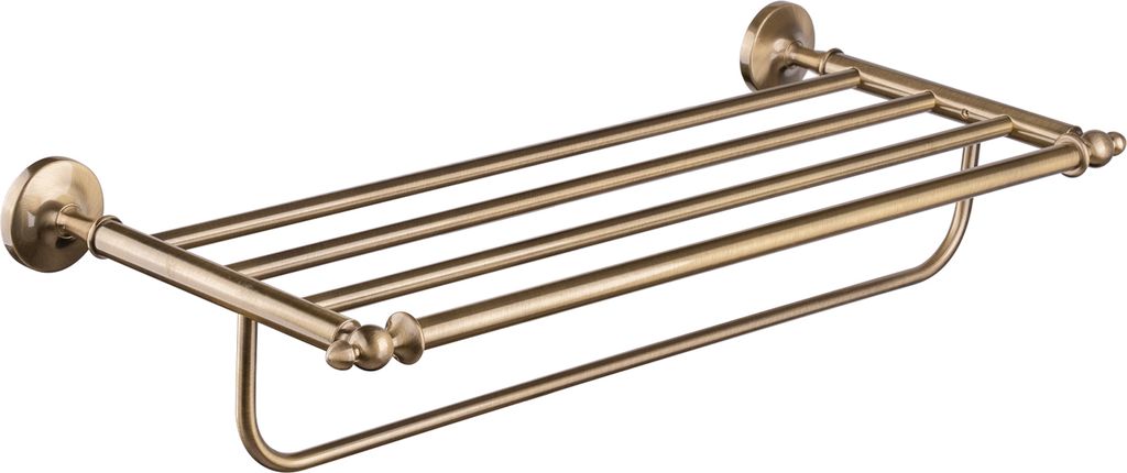 PaulGurkes Handtuchhalter Regal Nostalgie Bronze Retro Handtuchablage