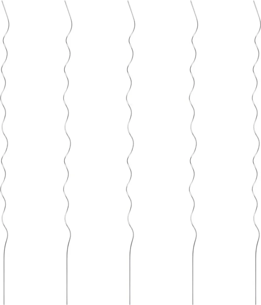 Tuteurs spiralés pour tomates en acier galvanisé 170 cm - Lot de 5 pcs