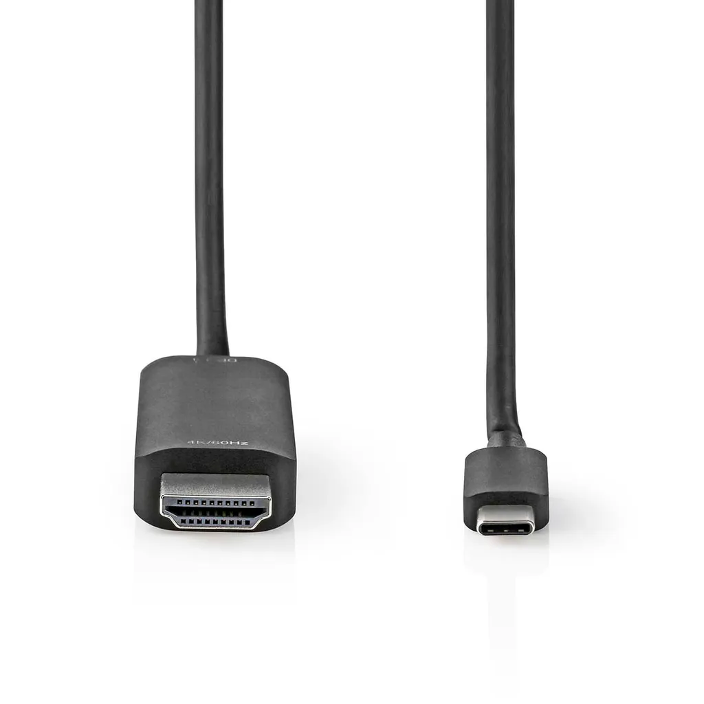 Câble Adaptateur Vidéo USB-C vers HDMI 4K 60Hz 2m Nedis avec Gaine PVC