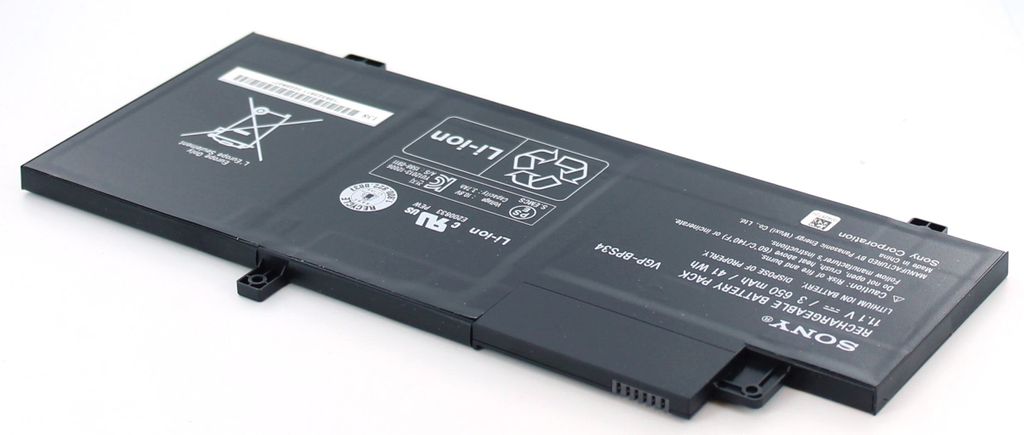 Akku für Sony VGP-BPS34 Li-Ion 11,1 Volt 3650 mAh schwarz.