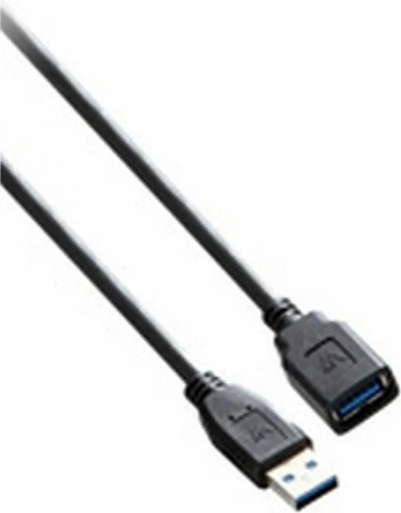 Rallonge USB 3.0 Mâle Femelle V7 Noir 1,8m pour Périphériques Externes