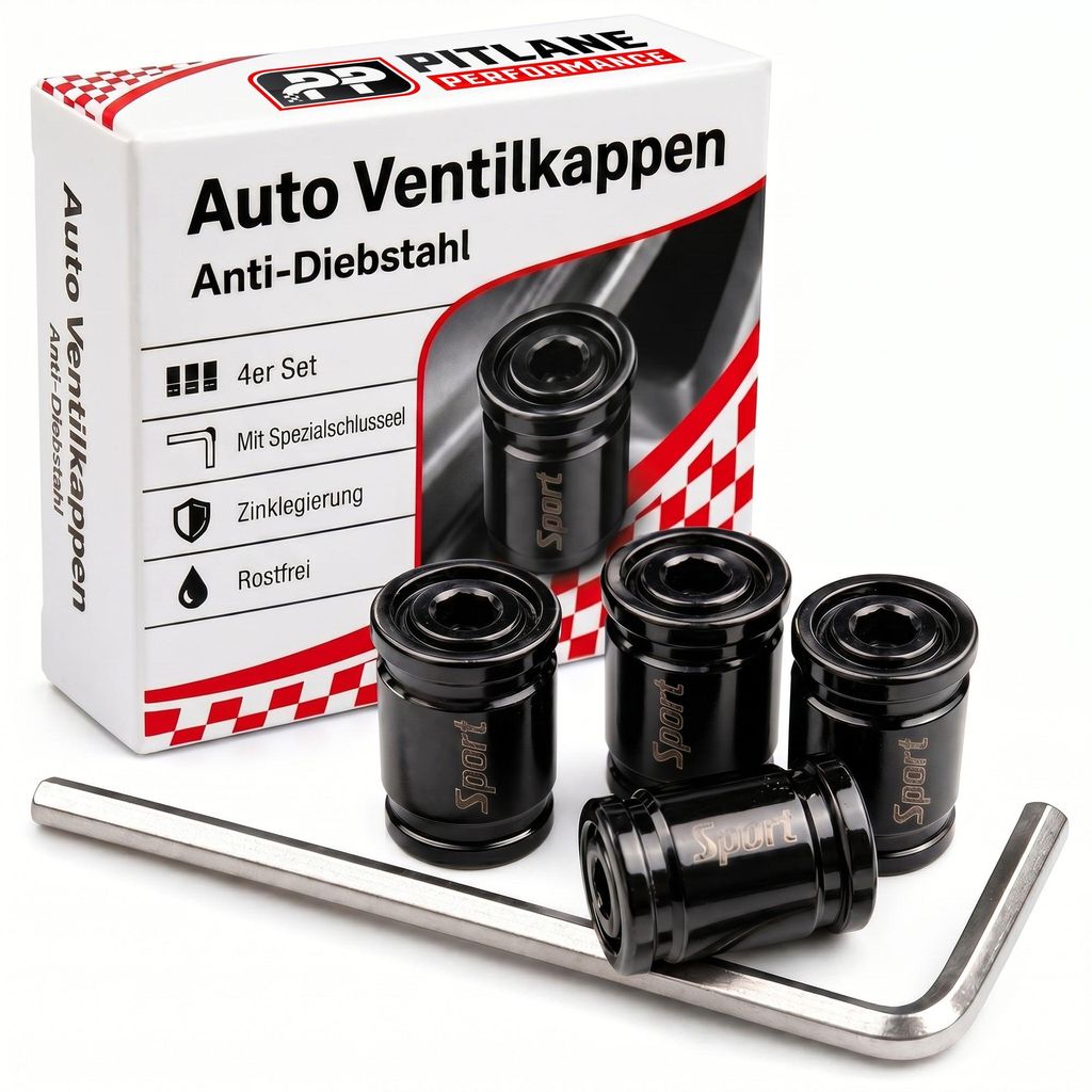 Schrader Ventilkappen NitroCaps mit Diebstahlschutz 4er Produktbild 