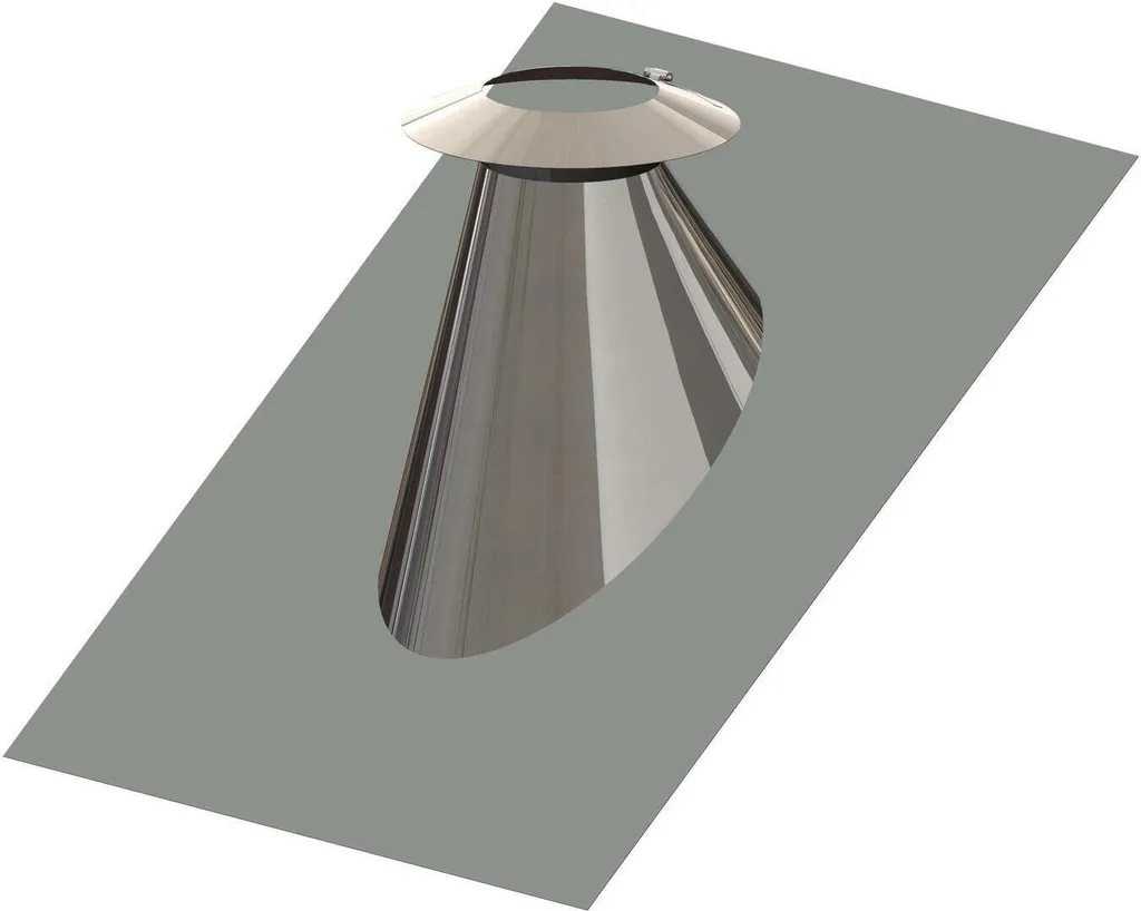 Solin de Toit Réglable 33° à 45° pour Conduit DN 100/150 Atec