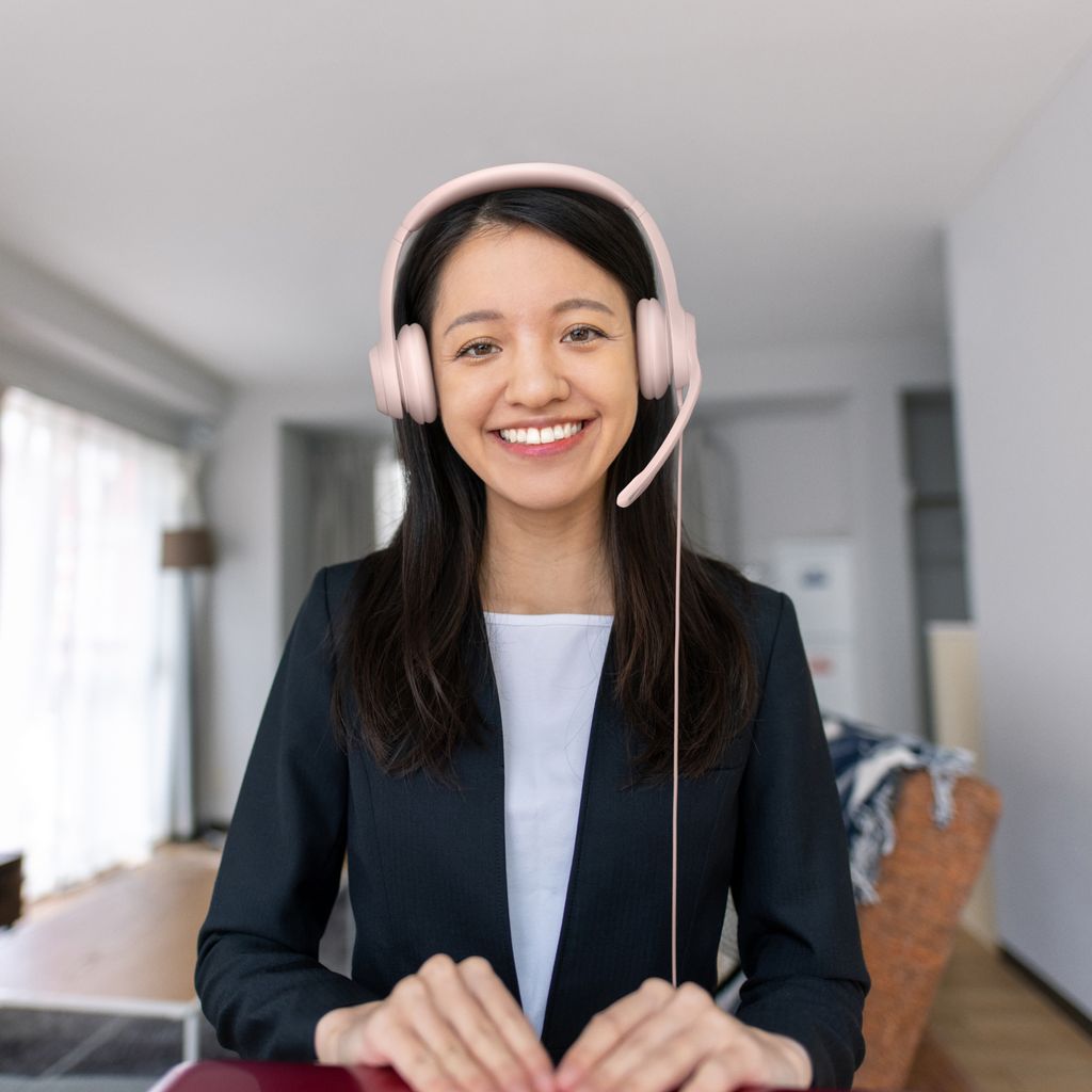 Logitech 981-001281 Logitech H390 USB-Headset rosa Imagen del producto 