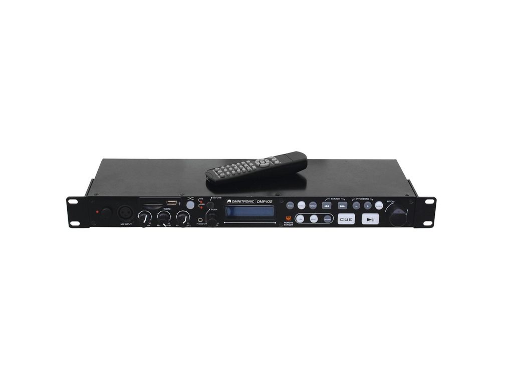 Omnitronic DJ Einzel Media Player 48,30cm (19")  DMP-102 Zdjęcie produktu 