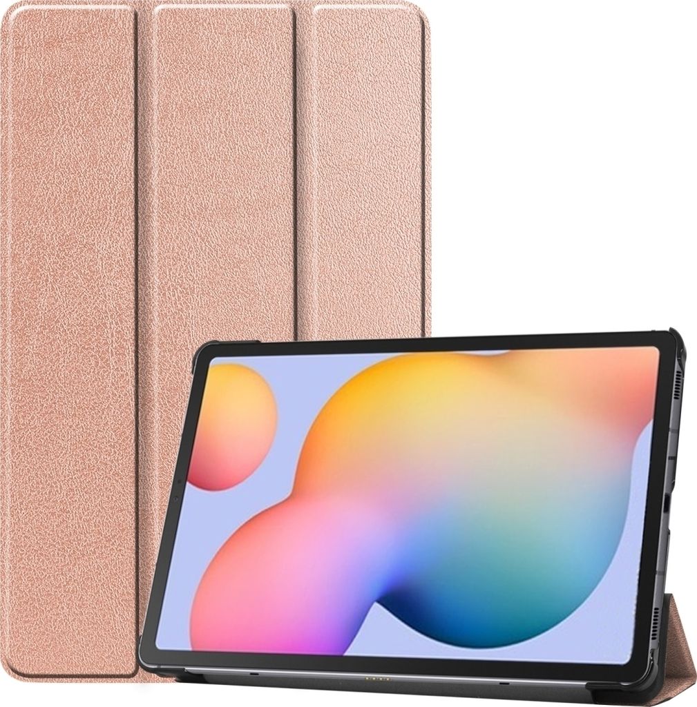 Mobigear Tri-Fold Samsung Galaxy Tab S6 Lite Hülle Klapphülle - Roségold