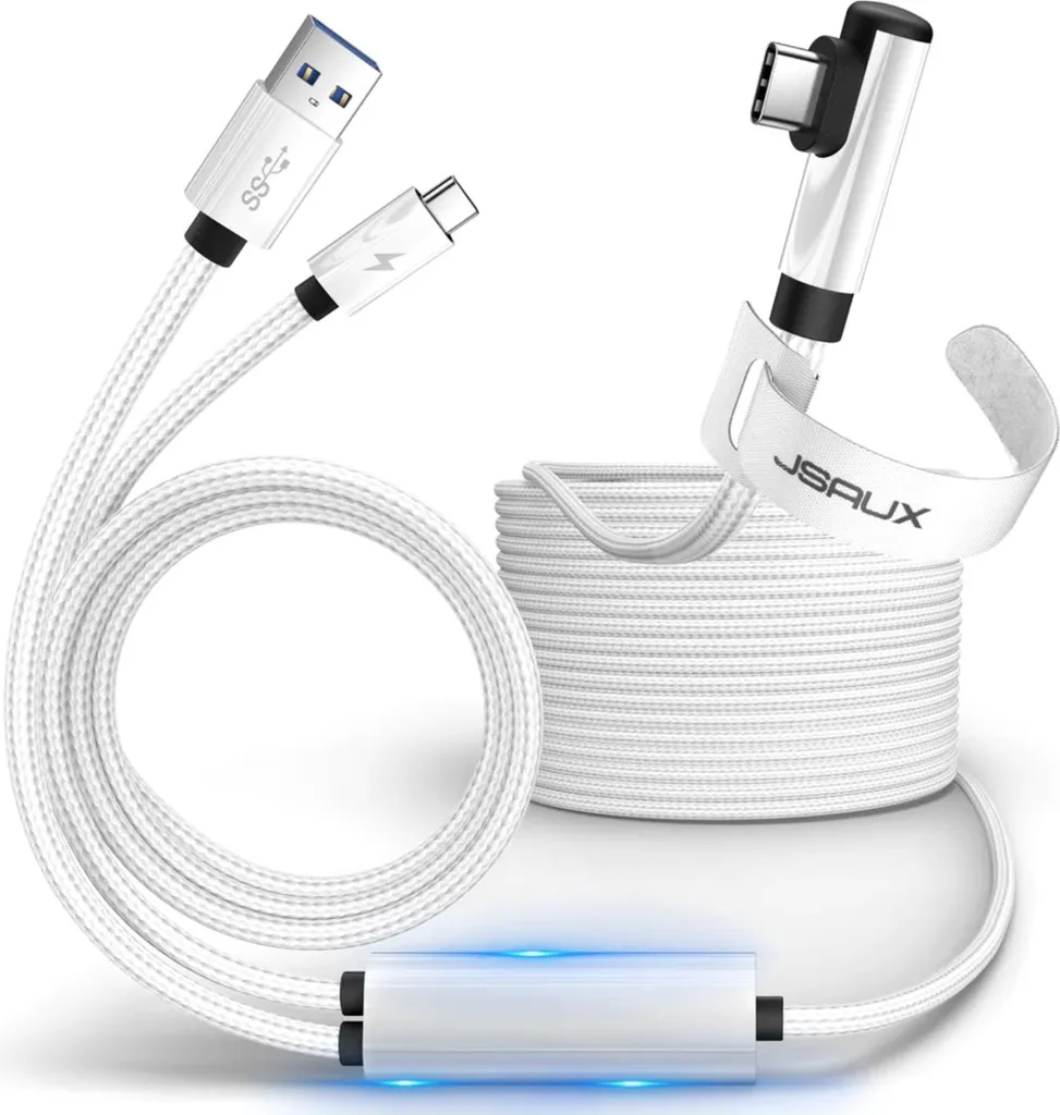 Câble USB-C Anti-Déconnexion 5M pour Oculus Quest 3 - JSAUX CD0044
