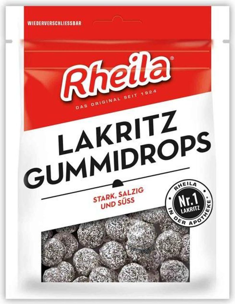 Rheila Lakritz Gummidrops Lakritz stark salzige Produktbild 