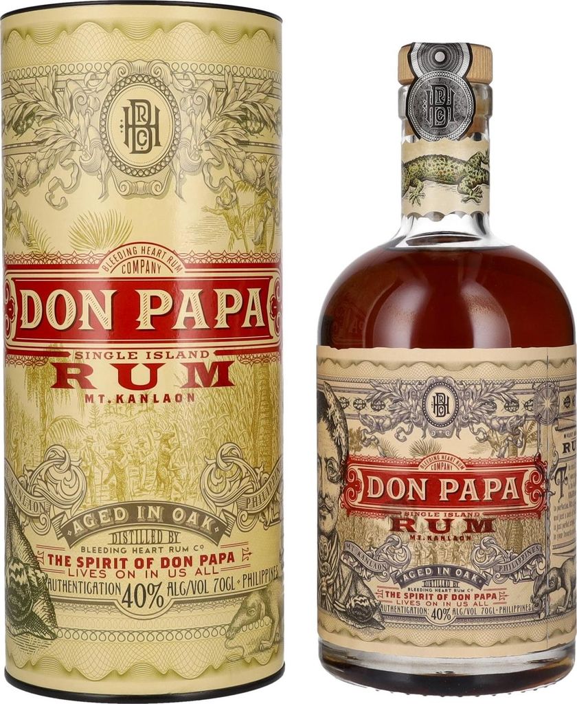 Don Papa 7 Years Old Single Island Rum 40% Vol. 0,7l in Produktbild 