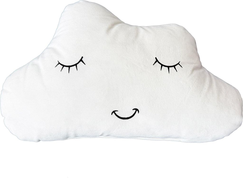 Heimtexland ® Kuschelig weiches Deko Kissen Mond Stern Produktbild 