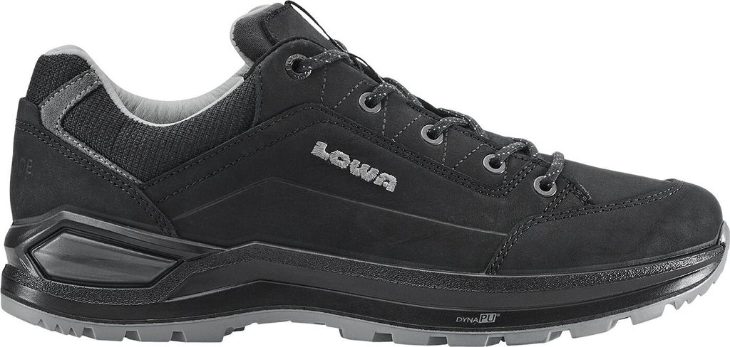 LOWA RENEGADE EVO LL LO, Männlich, Erwachsener, Schwarz, Grau, Outdoor-Schuhe, Schnelles Wandern, Walken, Gummi