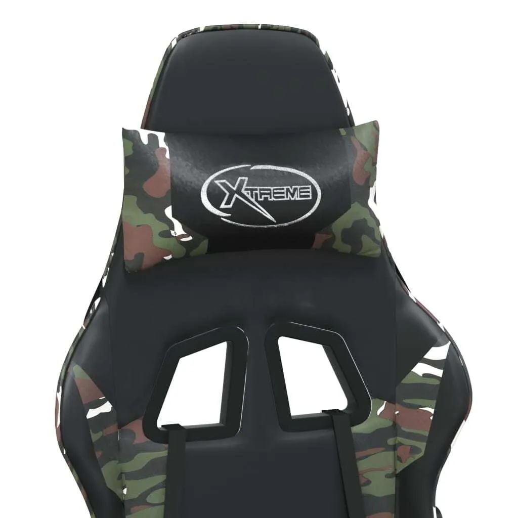 Sedia Ergonomica vidaXL Massaggiante | Ufficio e Gaming Mimetica - 6