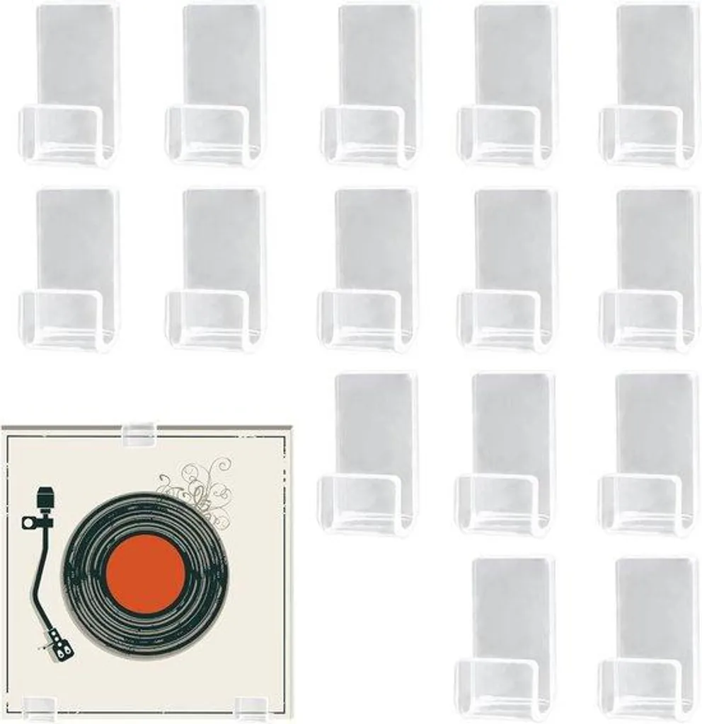 Support vinyle mural Klarsicht haute capacité 15 disques en plexiglas