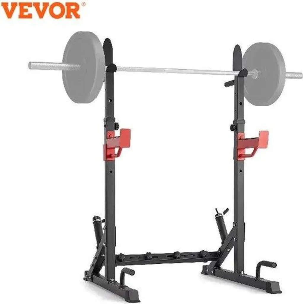 Rack à Squats Musculation Noir Acier - 110x110 cm | Rack de Force