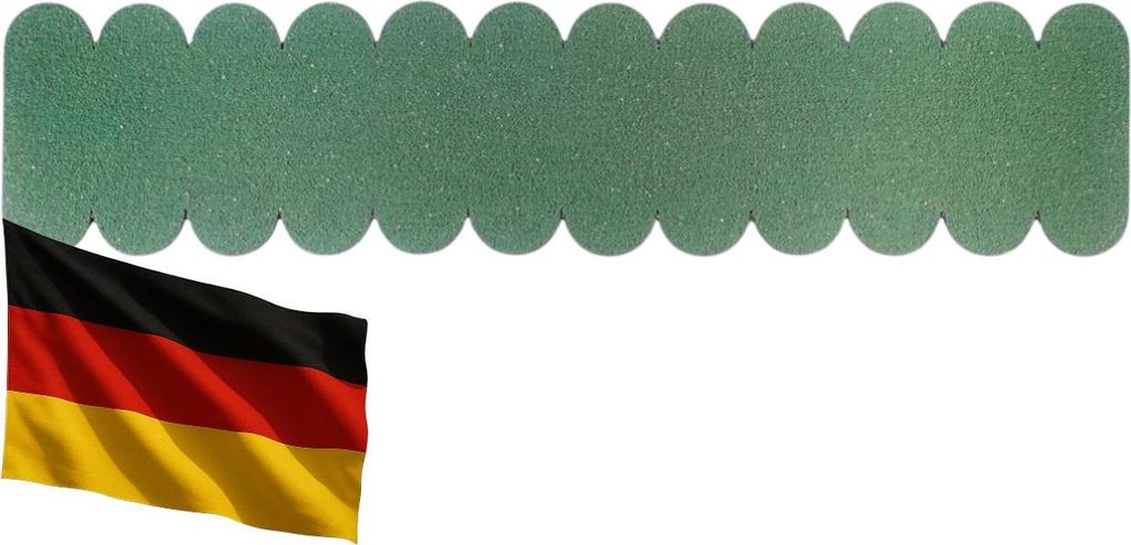 2 Set Dachschindeln Biberschwanz ( 46 mm + 415 mm lang) grün