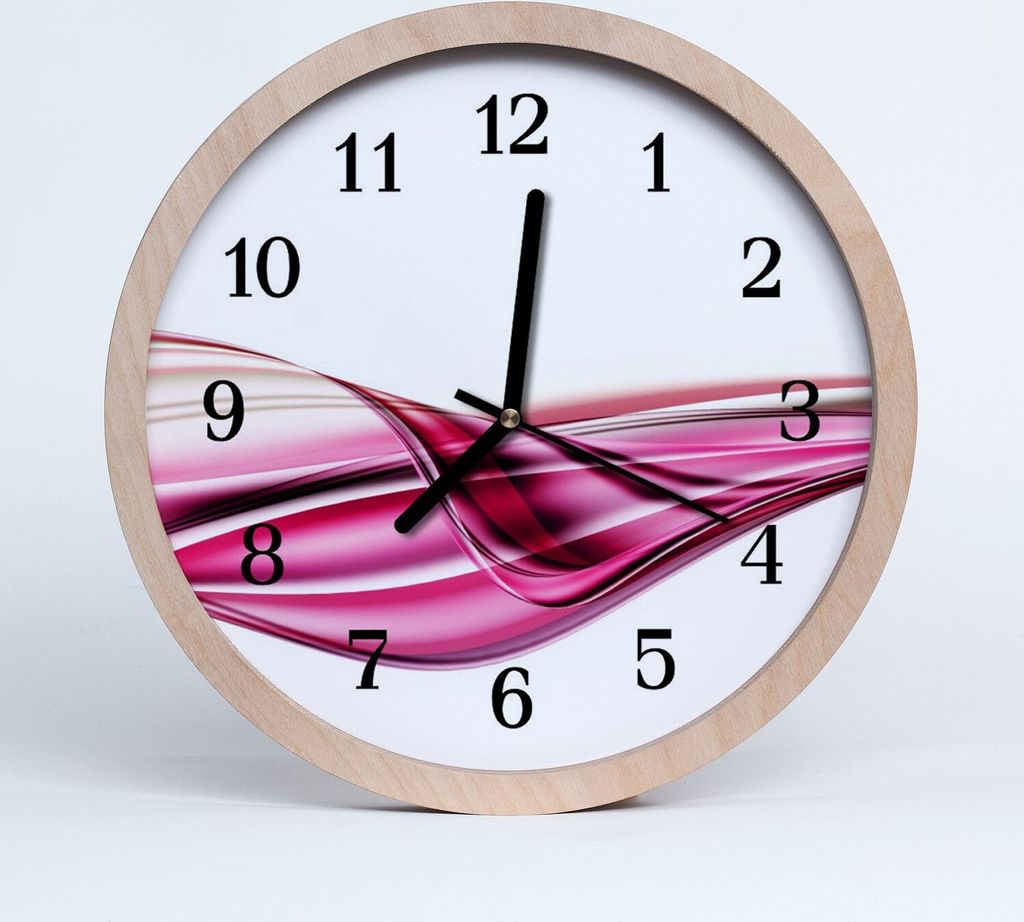 Holzuhr 20fi cm wanduhr - Kunst abstrakte Linien