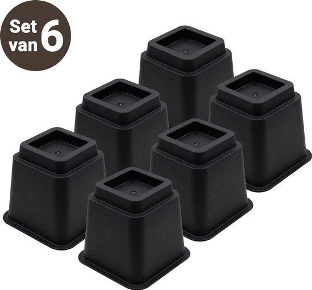 JustValue Meubelverhoger set - Verhoogt met 13 cm - Max. Productafbeelding 