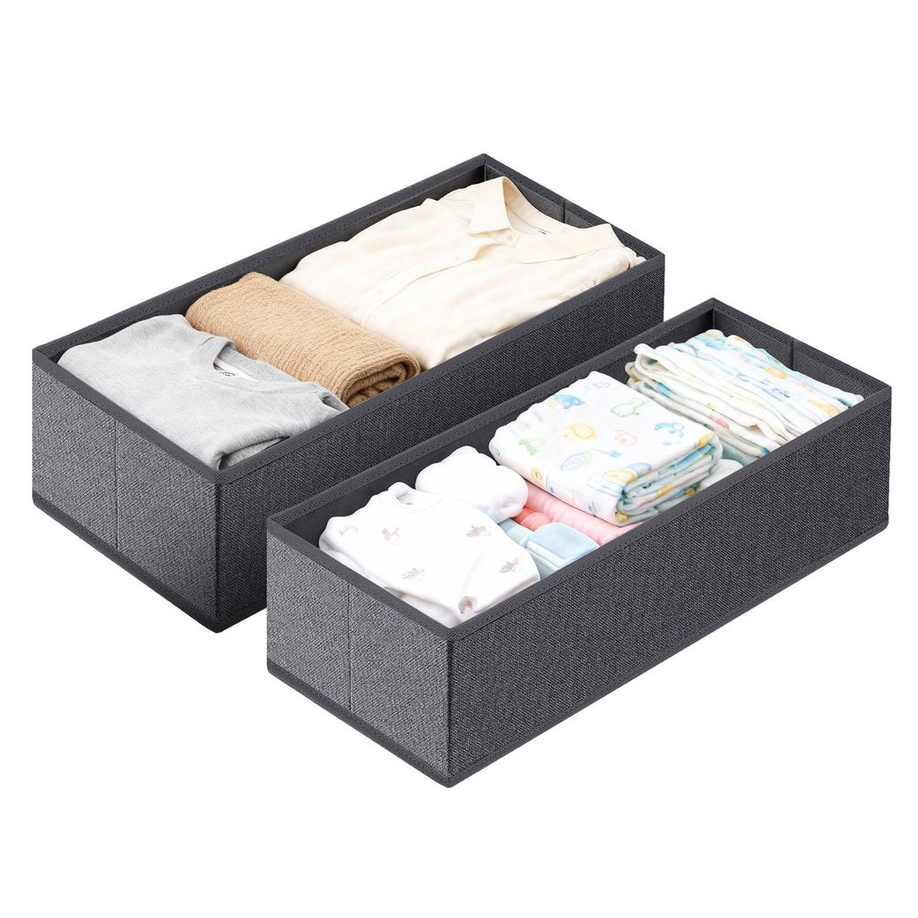 Aufbewahrungsbox Set aus Vliesstoff – faltbarer Schubladen Produktbild 