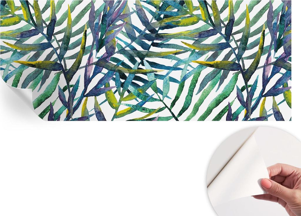 Selbstklebende Wandtapete - Dekorative Tapete für Wohnzimmer - Klebefolie für Wandbilder - Tapetenfolie für Wanddekoration - 208x146 cm - Exotis...