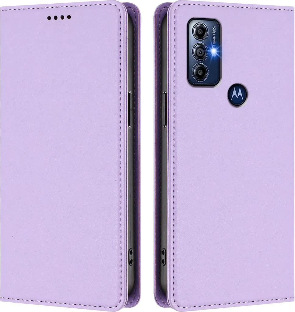 Cover Moto G Play 2023 / G Pure Viola - Antiurto con Stand Magnetico